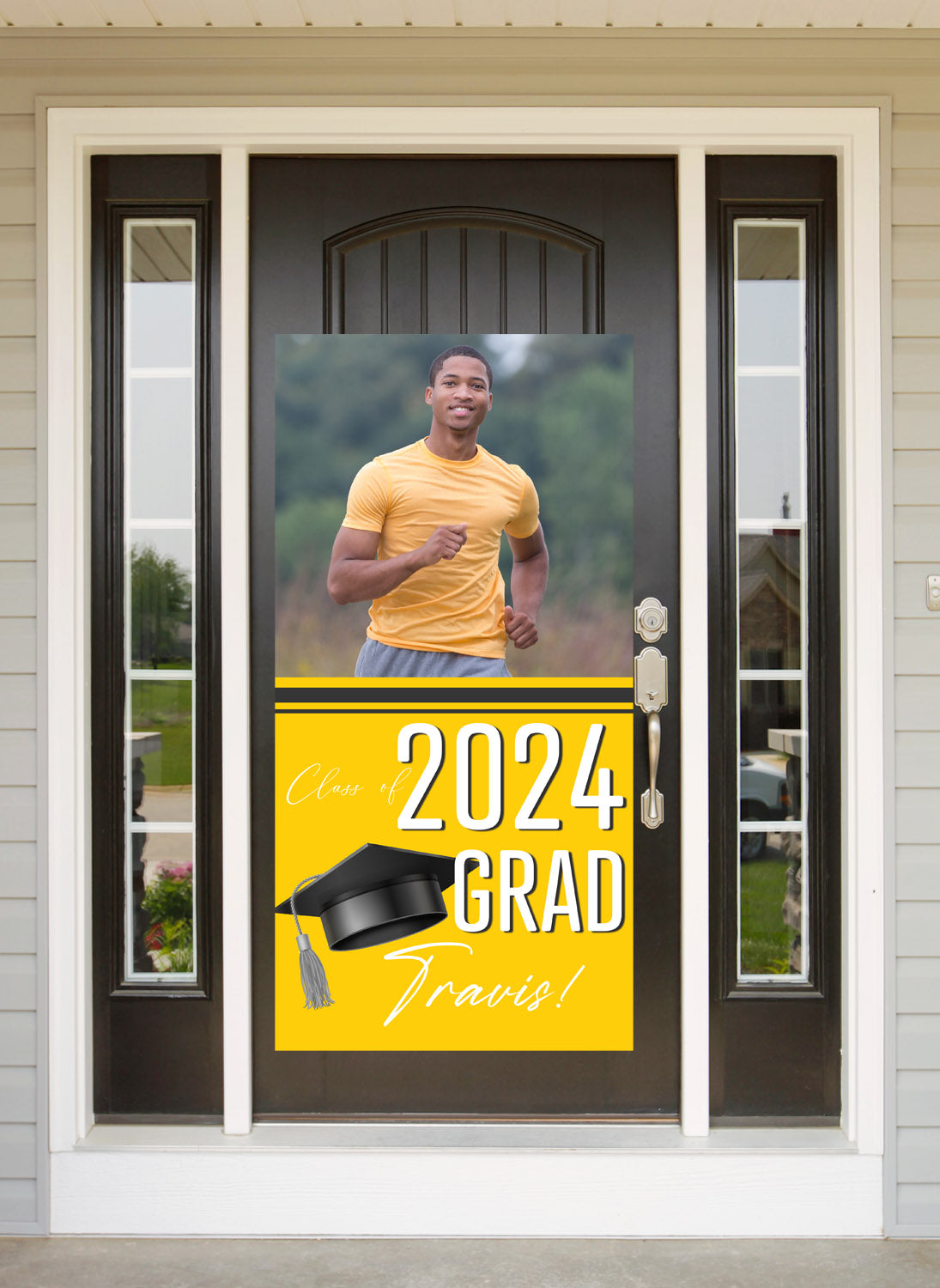 Classic Grad Yellow Door Banner