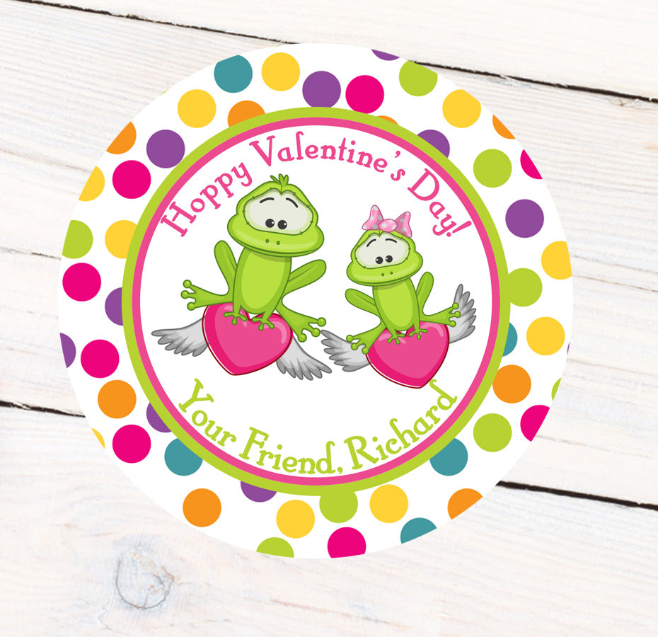 Valentine Frog Prince Label