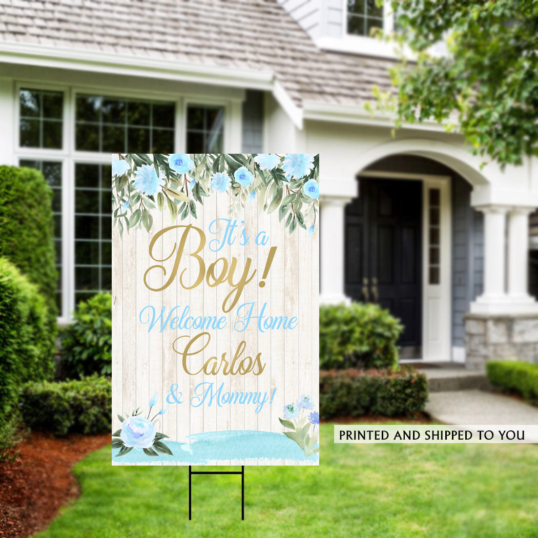 It's a Boy Welcome Home Yard Sign