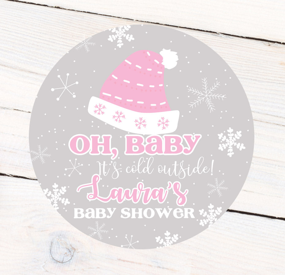 Oh, Baby Girl Favor Label