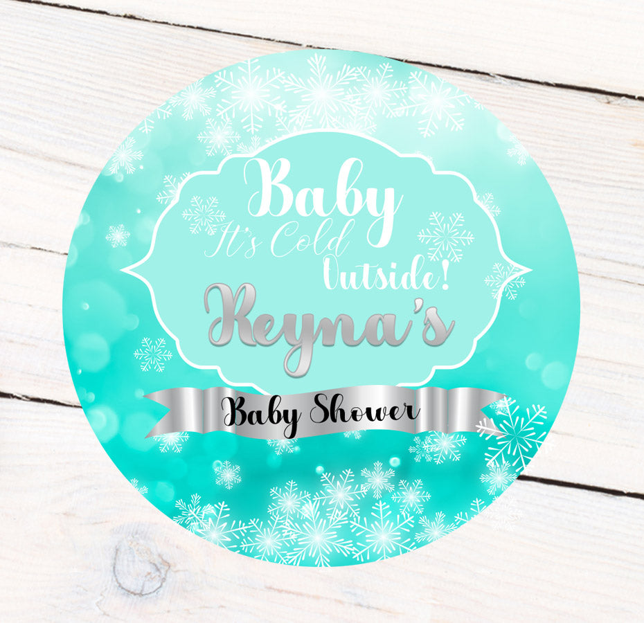 Baby it's Cold Outside Favor Label