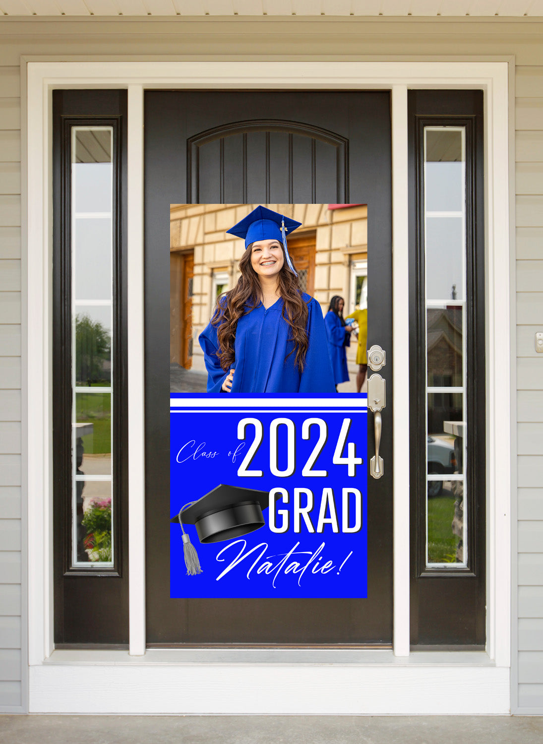 Classic Grad Blue Door Banner