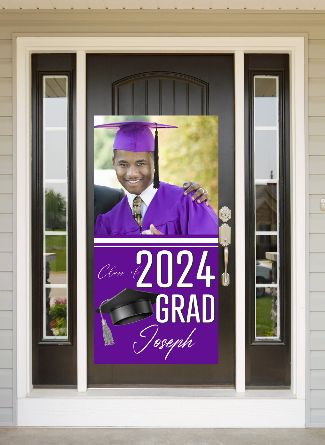 Classic Grad Purple Door Banner